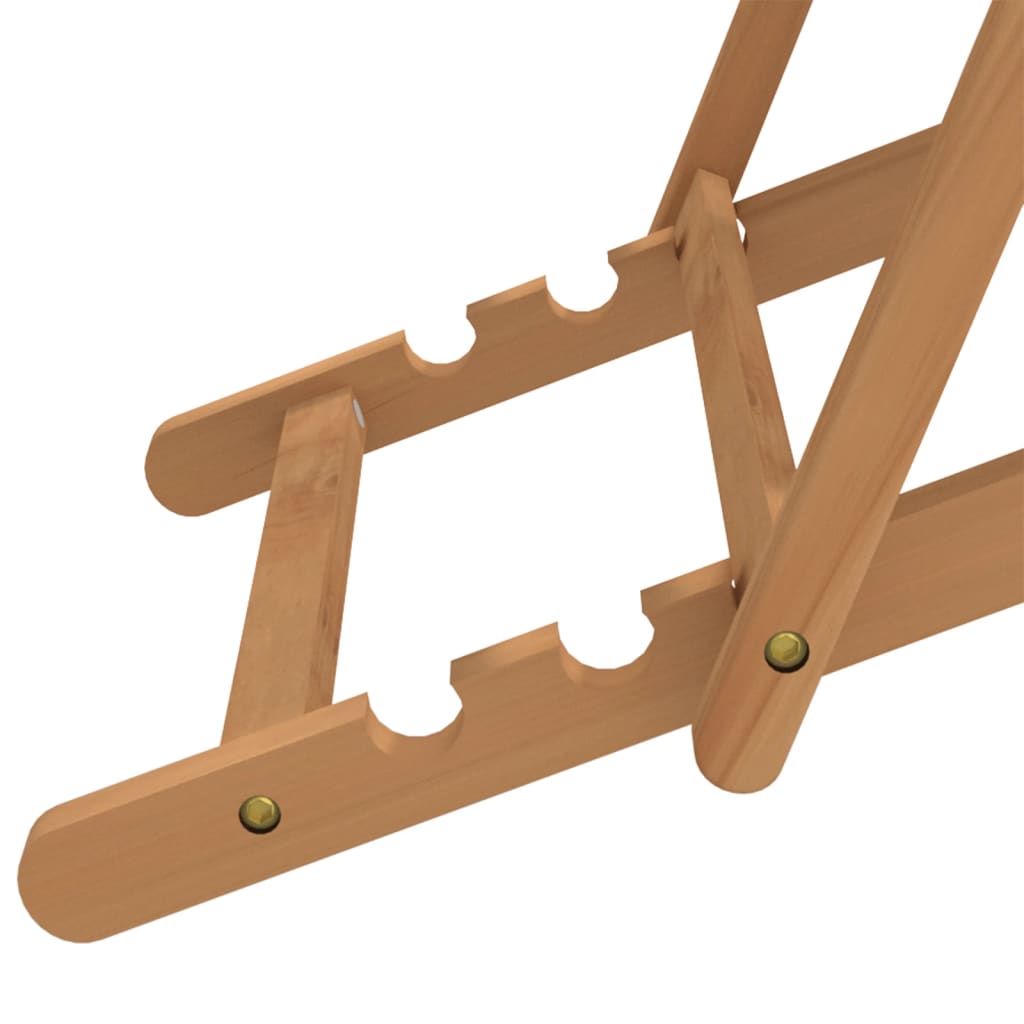 Liegestuhl Teak 56×105×96 cm Blau